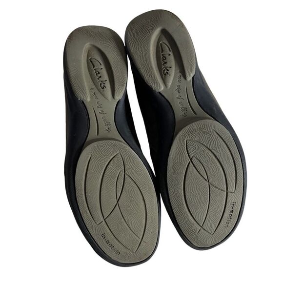 CLARKS In Motion Shoes Walking Comfort Lace Up Olive Nubuck Leather Size 10 N - Picture 5 of 11